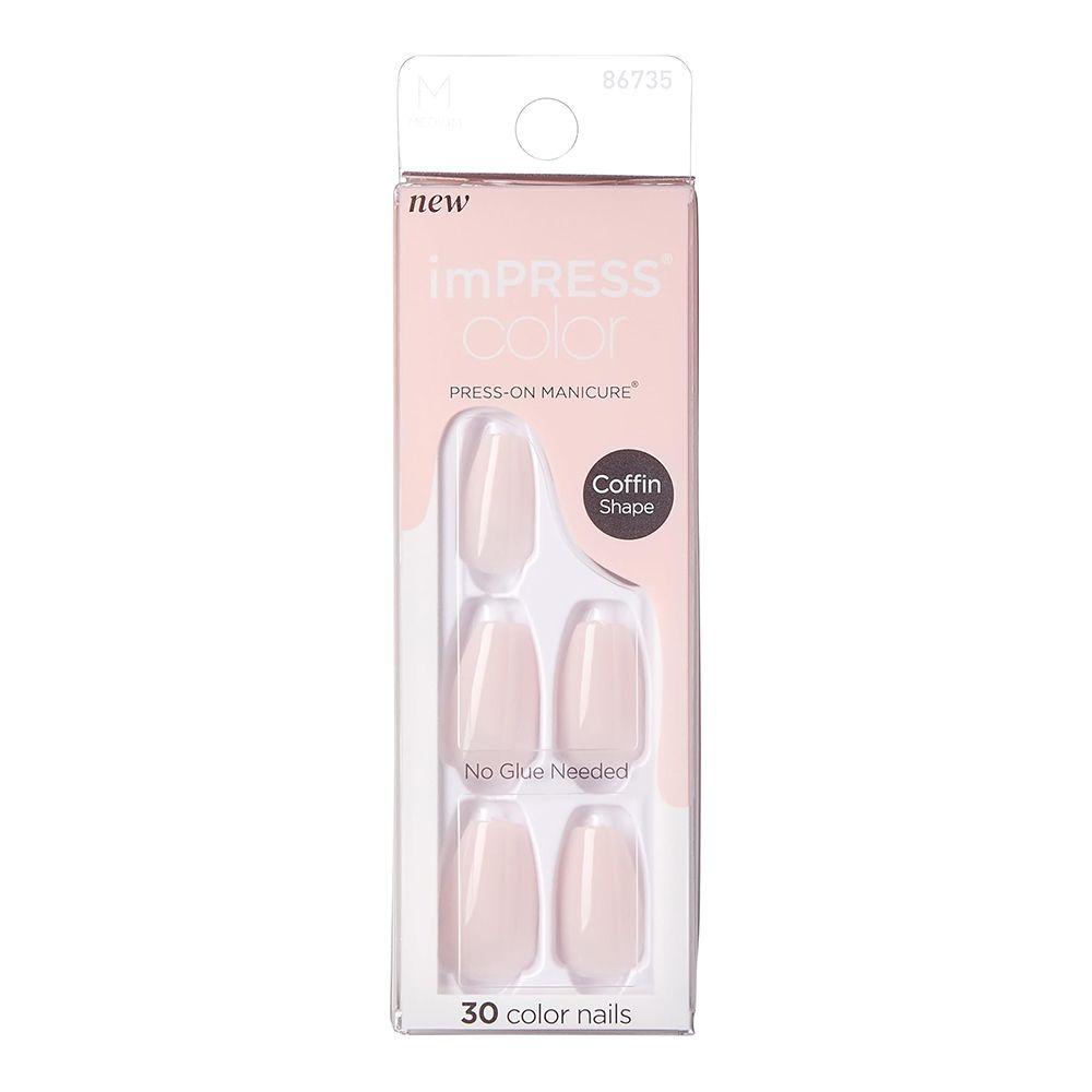 imPRESS - Press-On Nails - Coffin Shape Medium Length No.86735 - 30 Pieces