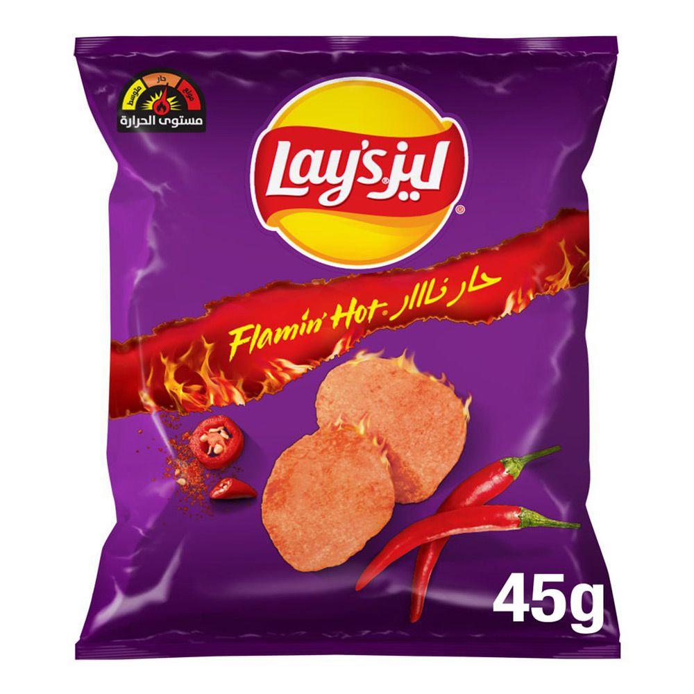 ليز شرائح بطاطس بنكهة حار نار - 45 جرام