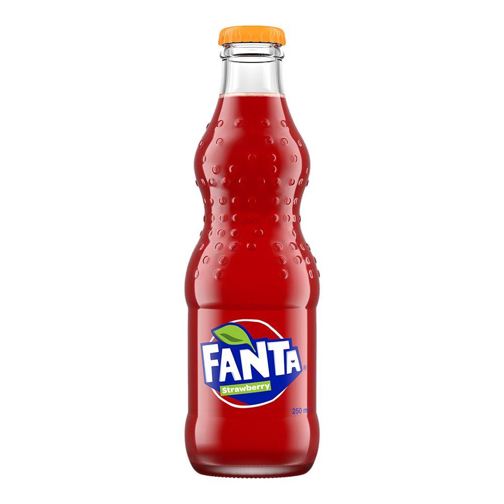Fanta Soft Drink Strawberry Bottle 250 ML