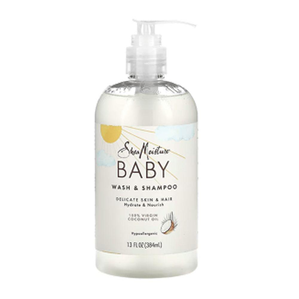 Shea Moisture Baby Wash and Shampoo With Virgin Coconut Oil - 384ml