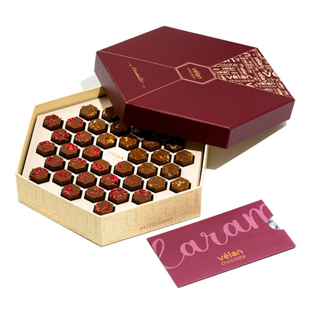 Velan Chocolate with Caramel and Raspberry 42 Pieces