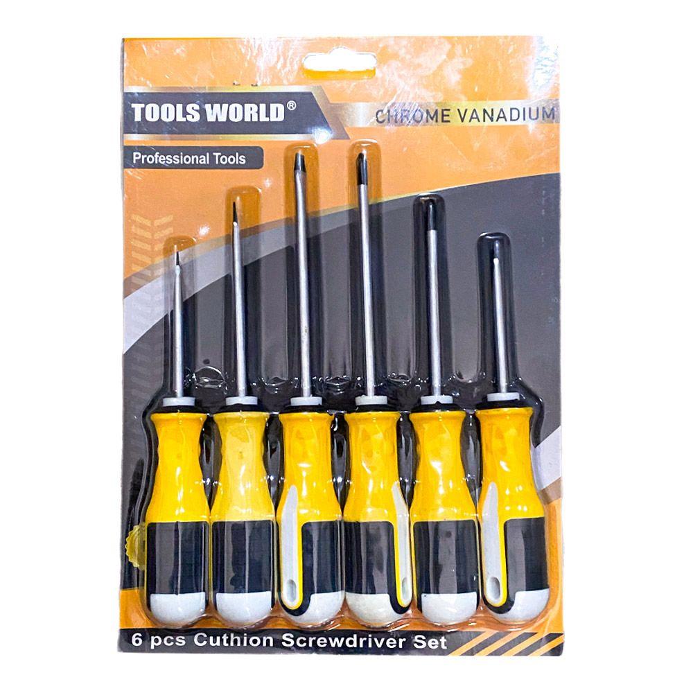 Tools World Screwdriver Set 6 Pieces