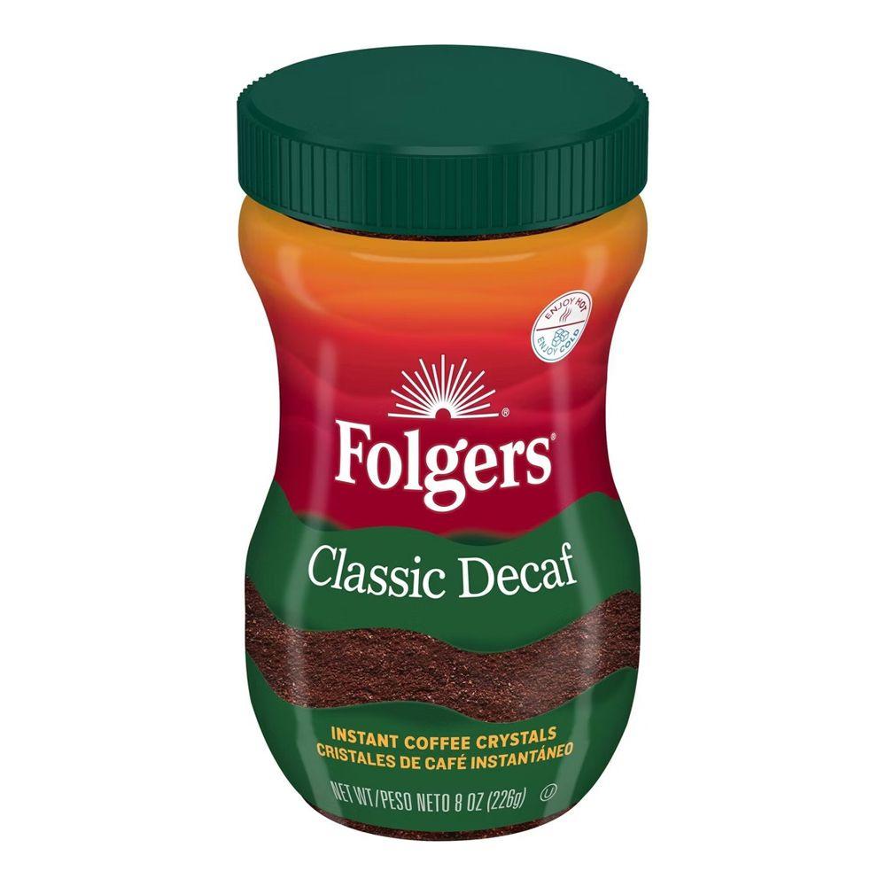 Folgers Coffee Decaf Instant imported 226 G