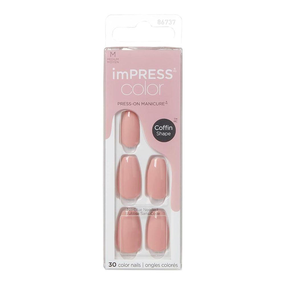 imPRESS - Press-On Nails - Coffin Shape Medium Length No.86737 - 30 Pieces