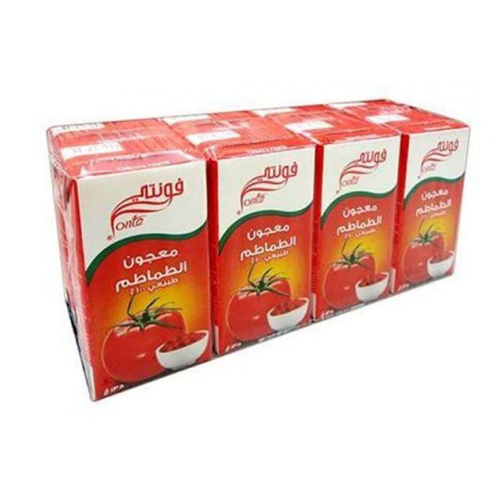 فونتي معجون طماطم كرتون 135 جرام × 6