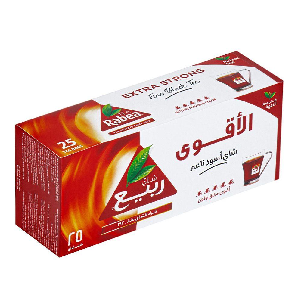 ربيع شاي الأقوى اسود ناعم 25 حبة