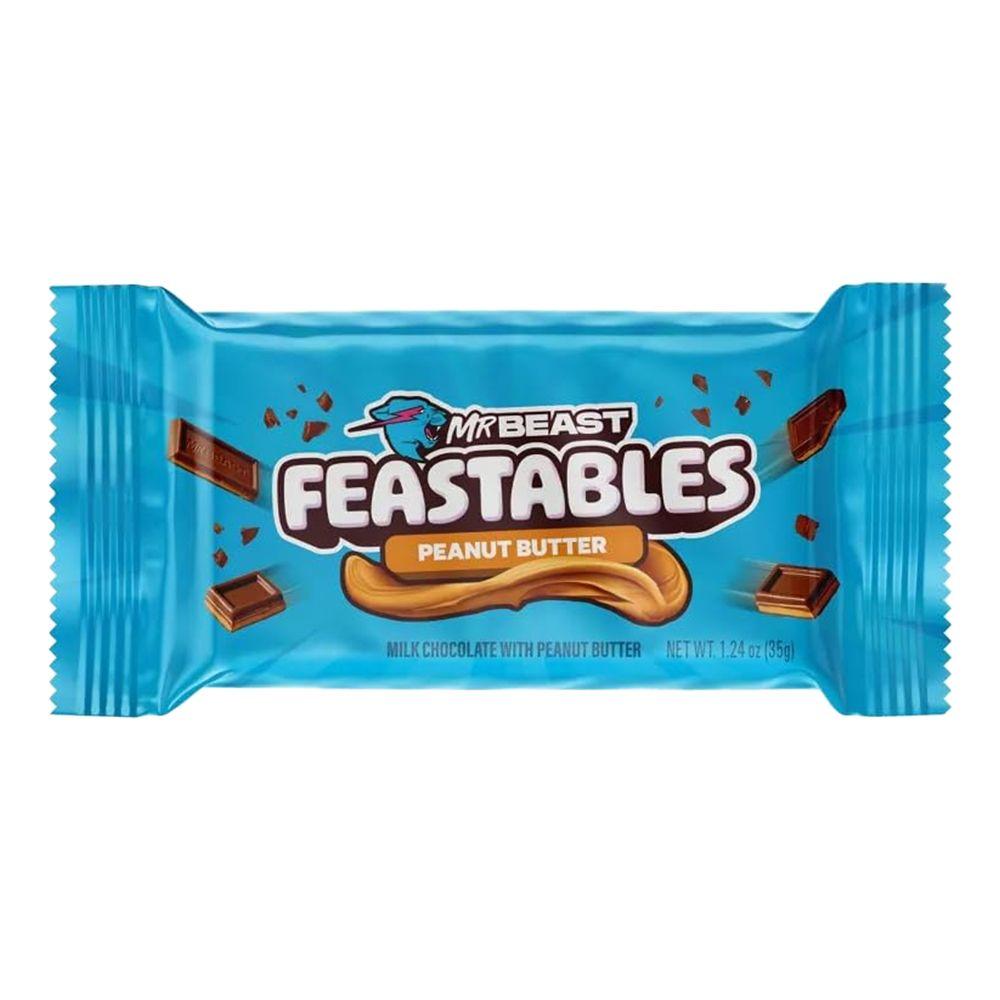 MrBeast Feastables Milk Chocolate with Peanut Butter (Imported) - 35g