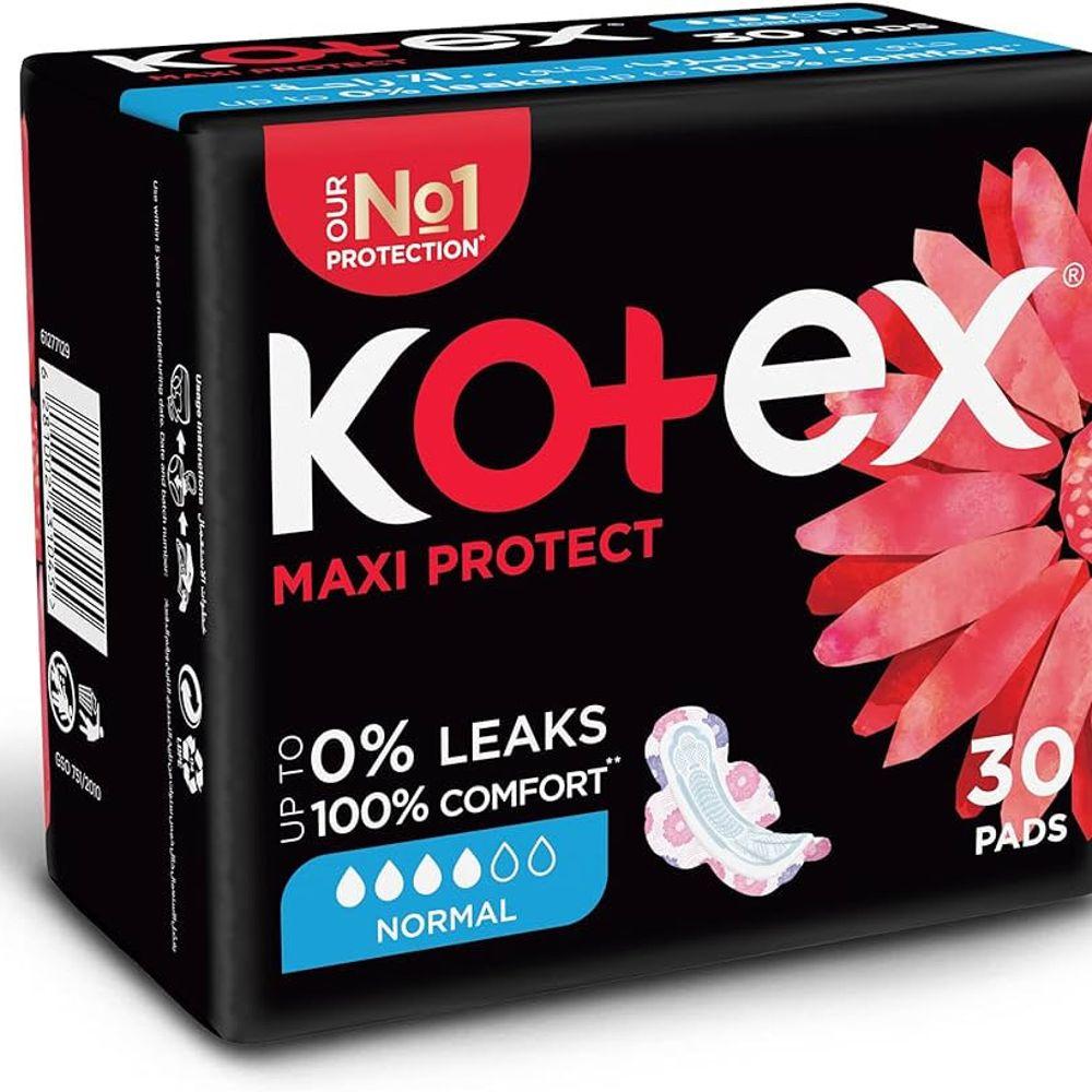 Kotex Sanitary Napkin Maxi Protect Normal 30 Pieces