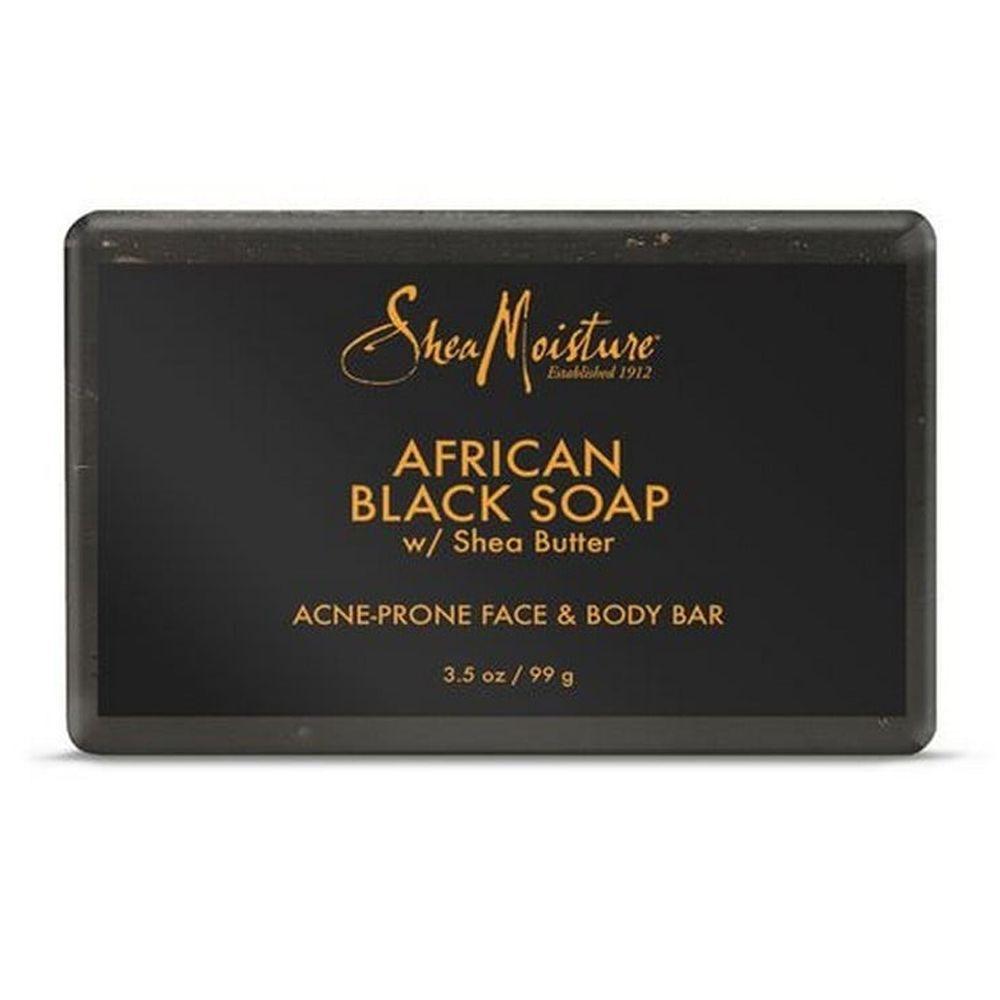 Shea Moisture African Black Soap with Shea Butter For  Face & Body - 99g