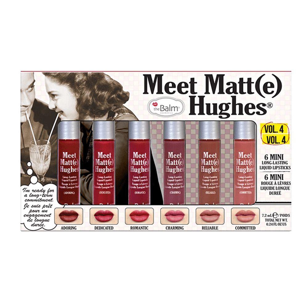 The Balm Meet Matt(E) Hughes Mini Long-Lasting Liquid Lipstick Set - VOL 4 - 6pcs