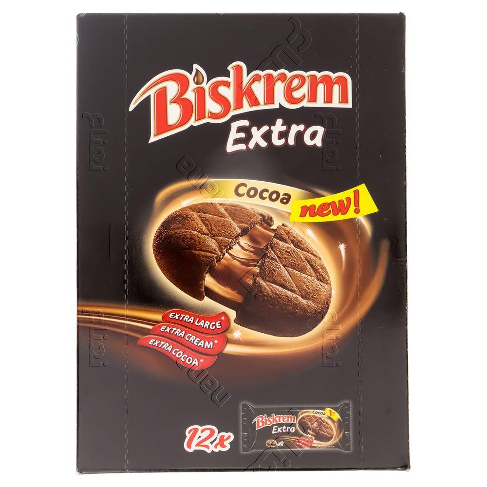 Biskrem Biscuit Extra Cocoa Flavor 35 G × 12 Box