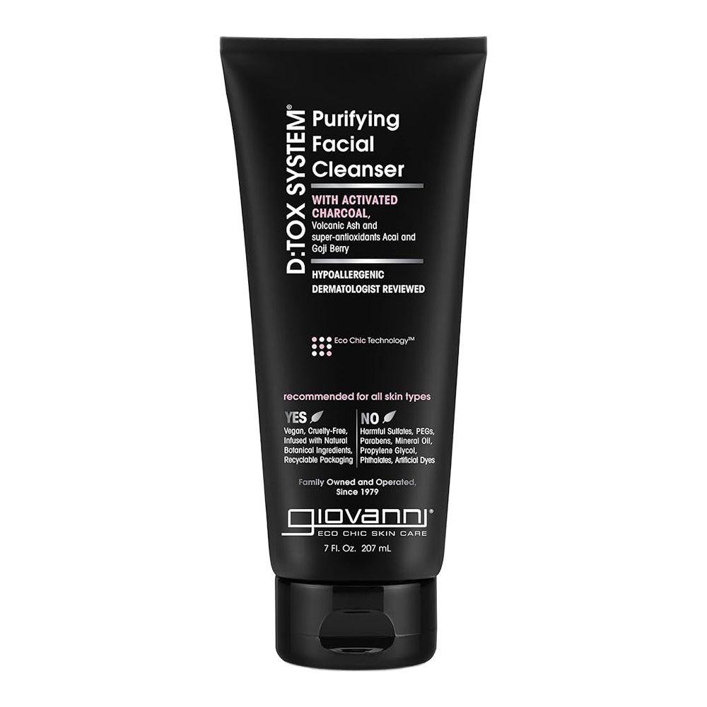 Giovanni D:tox System Purifying Facial Cleanser with Charcoal, Volcanic Ash- 207ml