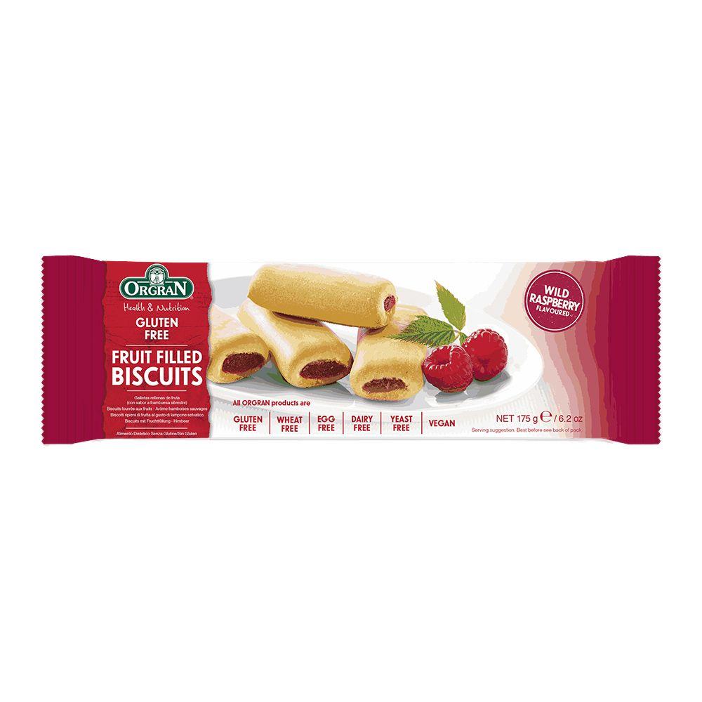Orgran Biscuits Filled With Raspberry Gluten Free 175 G