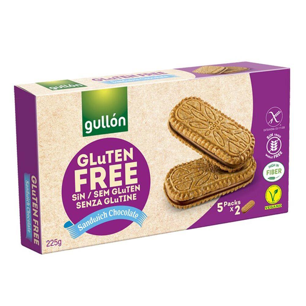 Gullon Sandwich Biscuit With Chocolate Filling Gluten Free 225 G