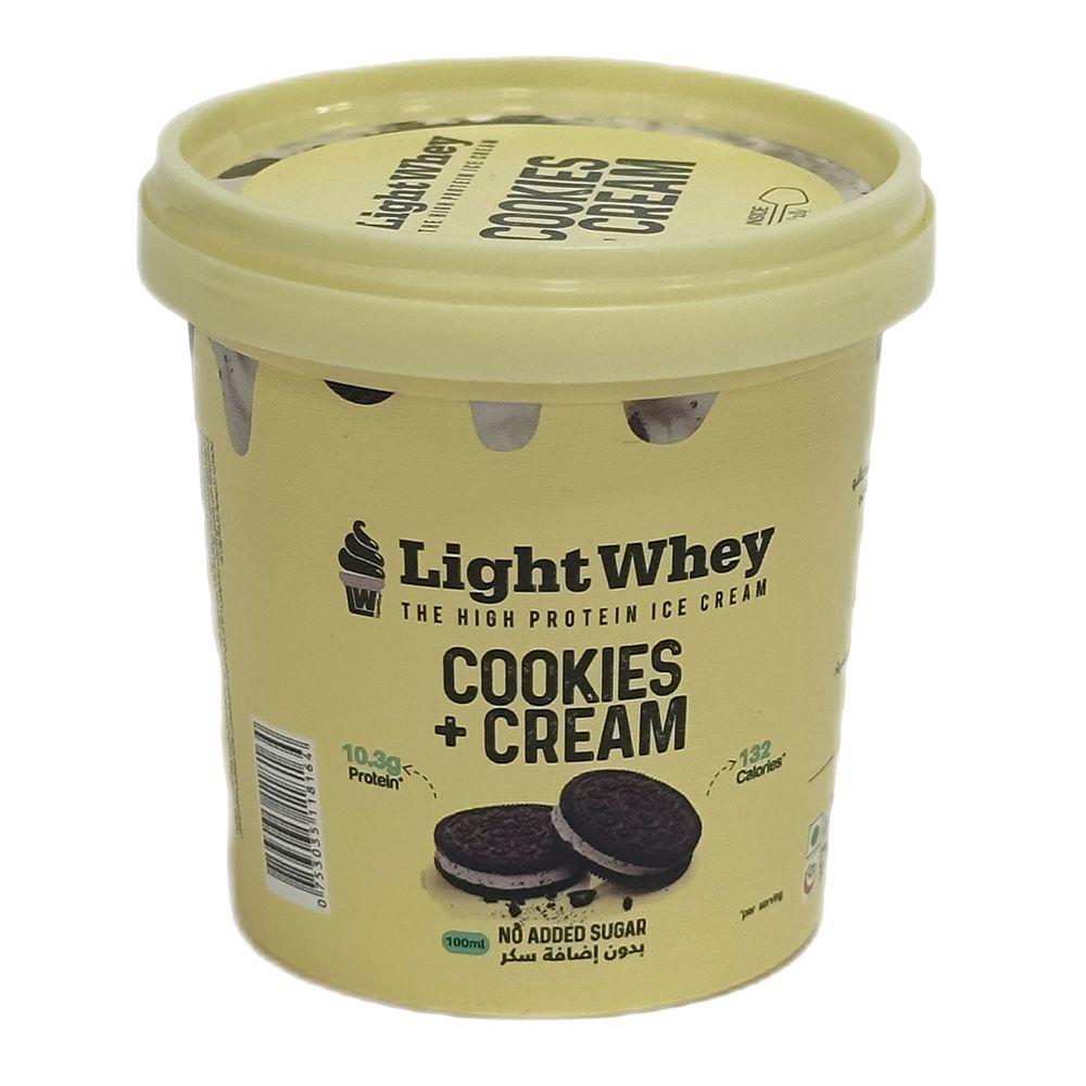 Light Whey Ice Cream Cookies And Cream Flavor 10.3 G Protein No Added Sugar Imported  100 Ml