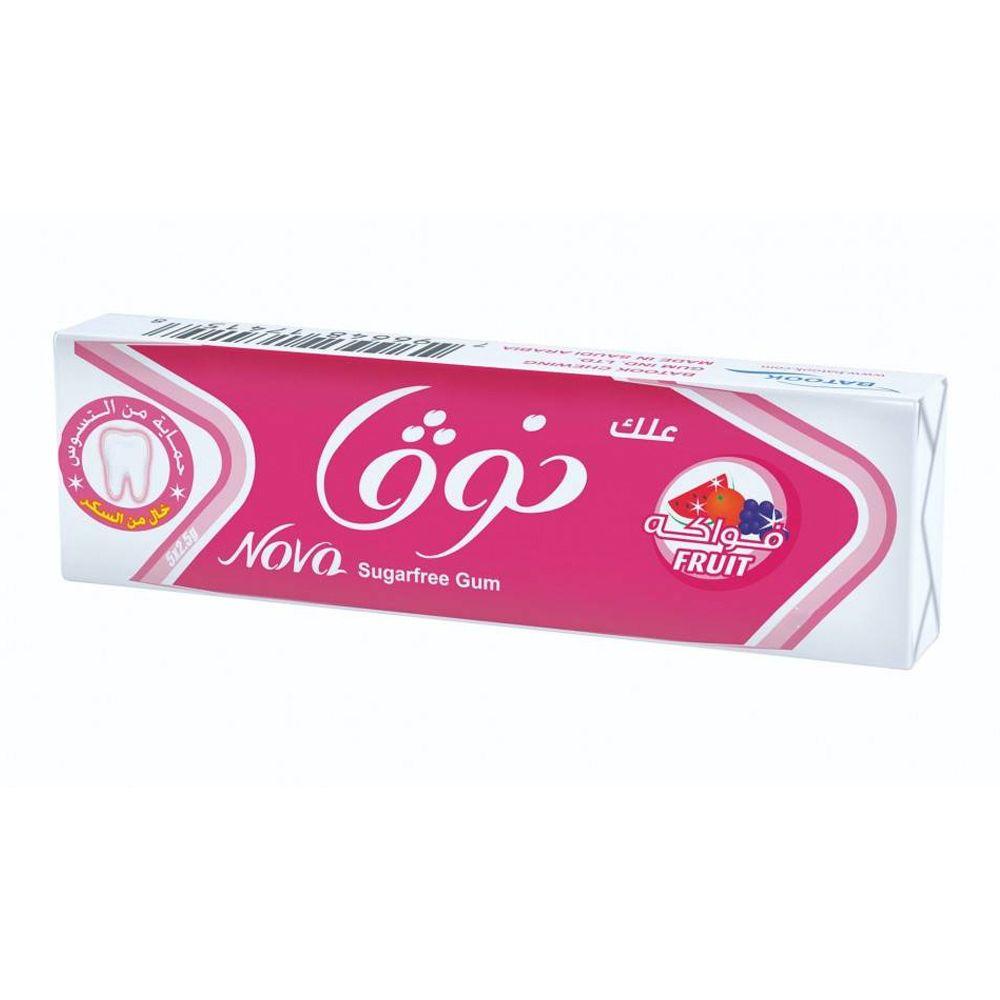 Nova Gum Fruit Flavour Sugar Free 2.3 G × 5
