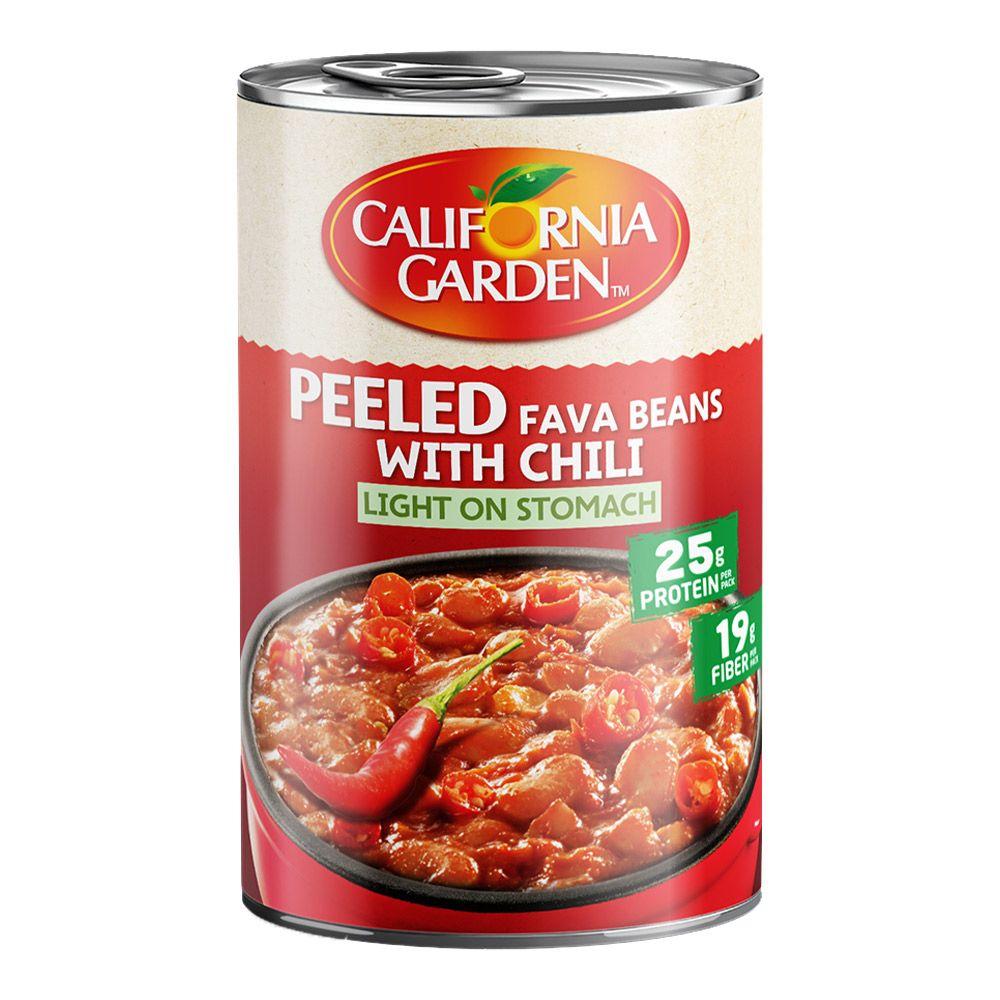 California Gardens Fava Beans Peeled With Chili Gluten Free 450 G