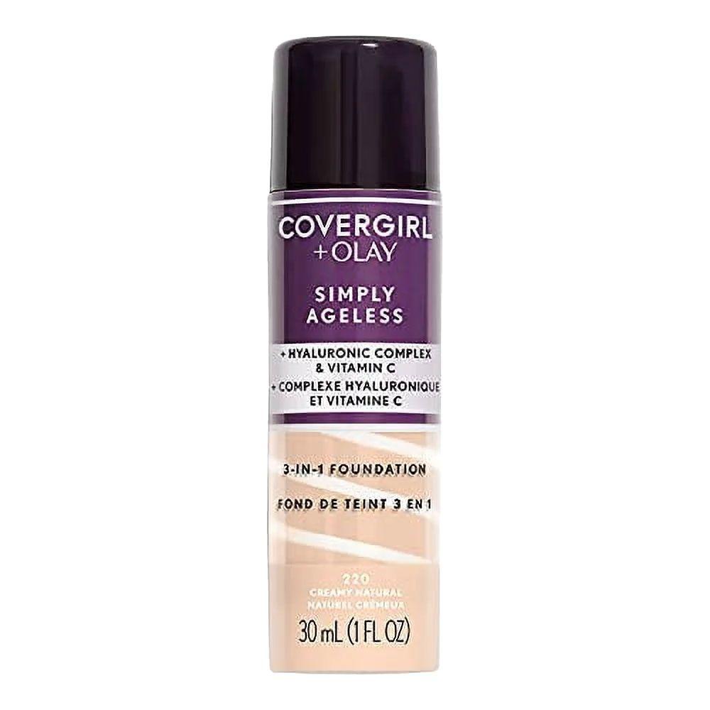 Covergirl Simply Ageless 3 In 1 Liquid Foundation Creamy Natural 220 - 30ml