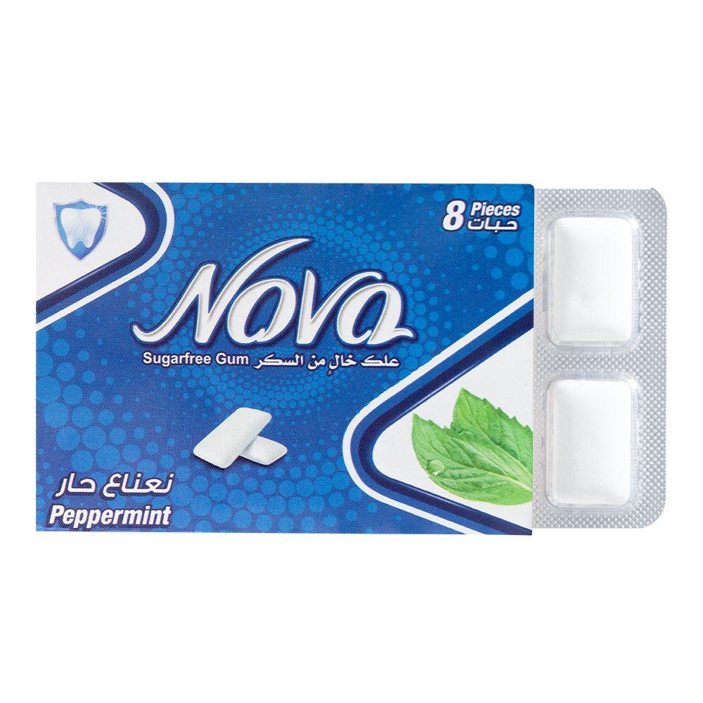 Nova Gum Peppermint Sugar Free 8 Pieces