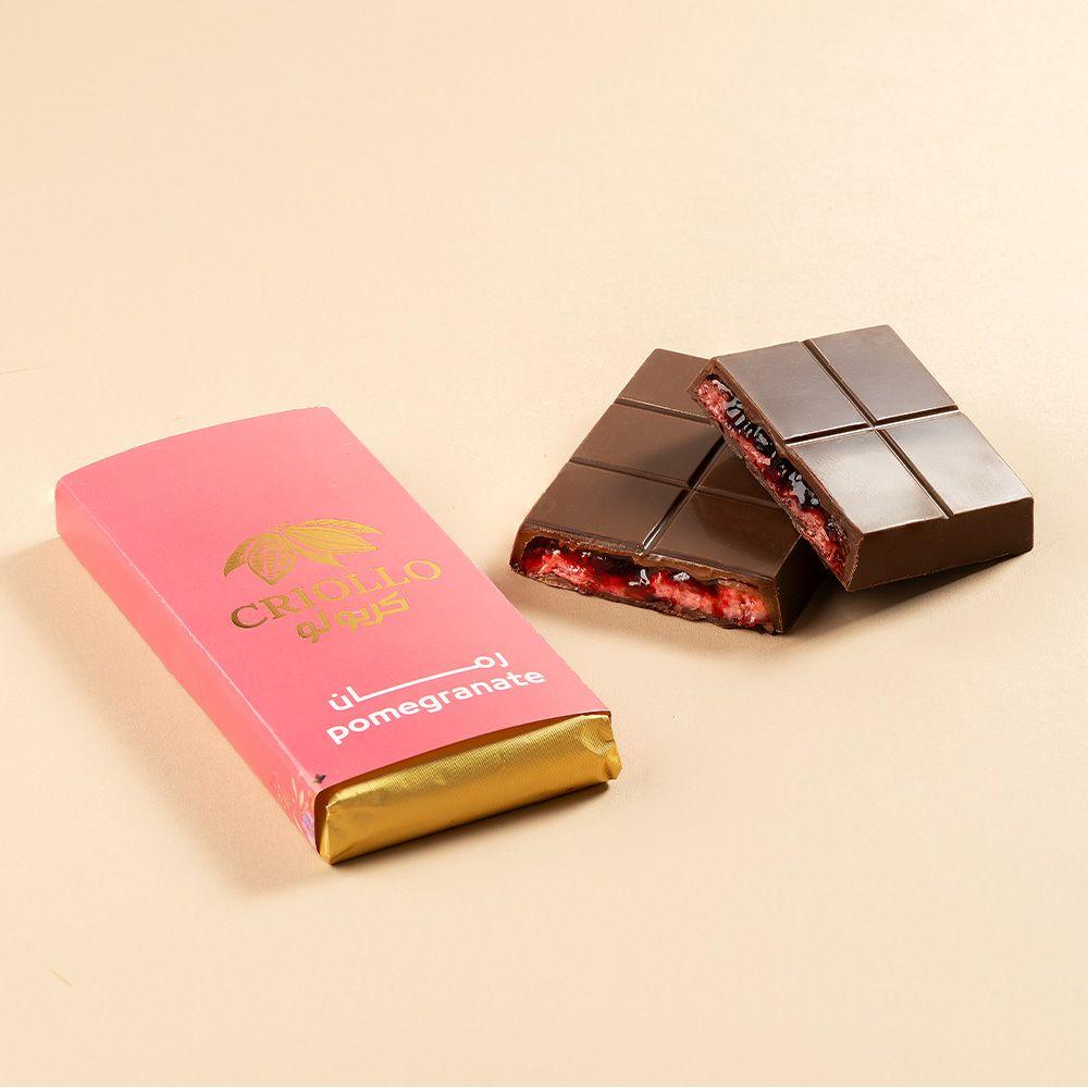 Criollo Chocolate With Pomegranate Filling 200 G